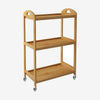 3-Tier Kitchen Microwave Cart, Rolling Kitchen Selected