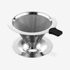 5 Pcs Reusable Coffee Filter Stainless Steel Selected