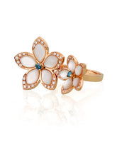 Laden Sie das Bild in den Galerie-Viewer.Natural Leaf and Emerald Gold Ring For Women