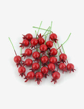 Load image into Gallery viewer, 20pcs Small WIth Stem Simulation pomegranate fruit Berries