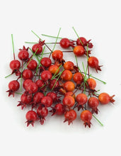 Load image into Gallery viewer, 20pcs Small WIth Stem Simulation pomegranate fruit Berries