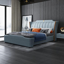 Load image into Gallery viewer, RAMA DYMASTY genuine leather soft bed modern design bed