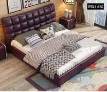 Load image into Gallery viewer, RAMA DYMASTY genuine leather soft bed modern design bed
