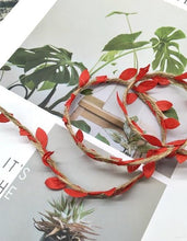 Load image into Gallery viewer, 100cm/lot Artificial flowers vine Ivy Rattan Garland Green