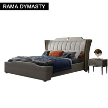 Load image into Gallery viewer, RAMA DYMASTY genuine leather soft bed modern design bed