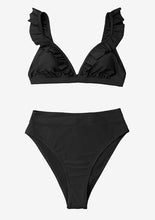 Load image into Gallery viewer, CUPSHE V-neck Ruffled High-waist Bikini Sets Swimsuit Women