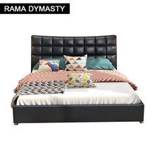 Load image into Gallery viewer, RAMA DYMASTY genuine leather soft bed modern design bed