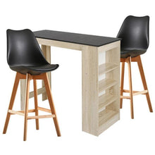 Load image into Gallery viewer, Four Compartment Storage Shelves Bar Table Multi Style