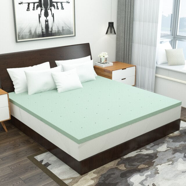 US STOCK 3Inch Foldable Gel Memory Foam Mattress Topper