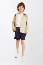 Laden Sie das Bild in den Galerie-Viewer.Textured cotton blazer for kids boy