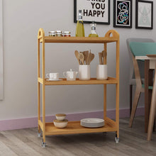 Load image into Gallery viewer, 3-Tier Kitchen Microwave Cart, Rolling Kitchen Selected
