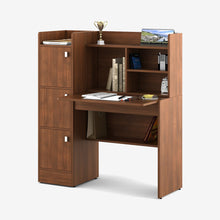 Laden Sie das Bild in den Galerie-Viewer.Wooden Computer Desk Office Desk Modern Writing Table
