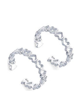 Laden Sie das Bild in den Galerie-Viewer.925 Sterling Silver Heart Toe Rings For Women
