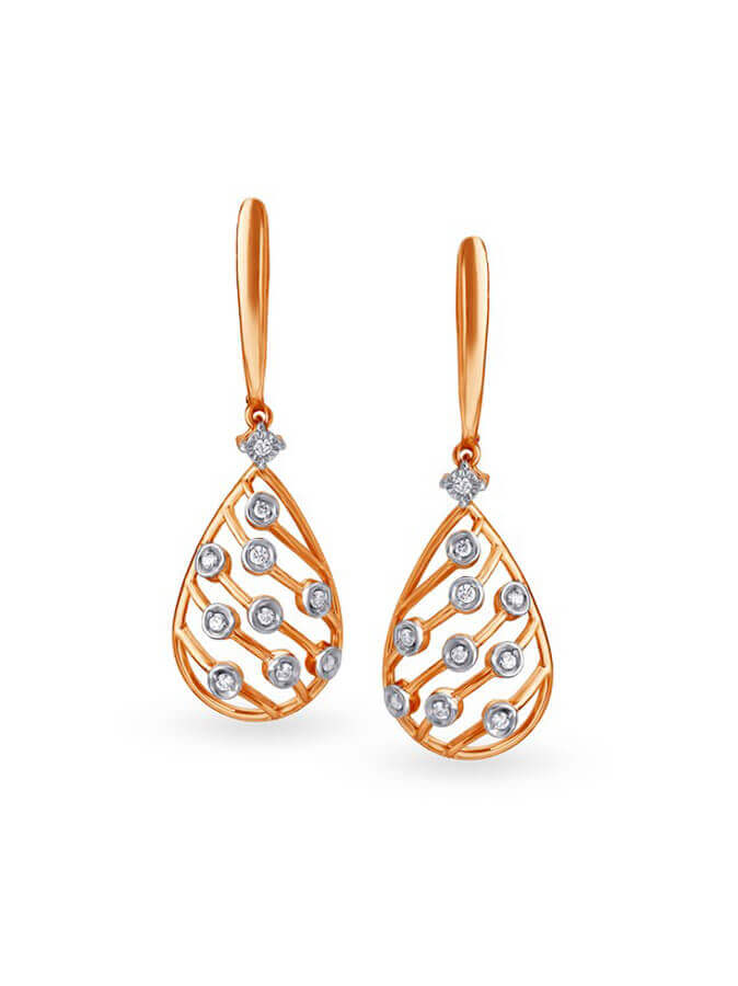 Gold Tone Kundan & Pearls Jhumki Earring