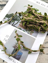 Load image into Gallery viewer, 100cm/lot Artificial flowers vine Ivy Rattan Garland Green

