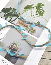 Load image into Gallery viewer, 100cm/lot Artificial flowers vine Ivy Rattan Garland Green
