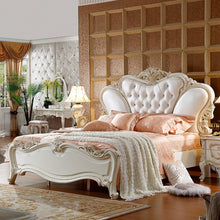 Load image into Gallery viewer, 2020 white leather classical king bed 180X200cm
