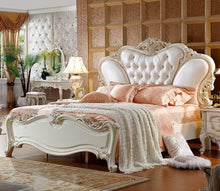 Load image into Gallery viewer, 2020 white leather classical king bed 180X200cm

