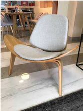 Load image into Gallery viewer, K-STAR Three-Legged Shell Chair Ash Plywood Fabric
