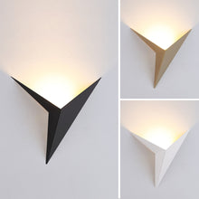 Load image into Gallery viewer, Modern minimalist triangle shape LED Wall Lamps  Nordic style
