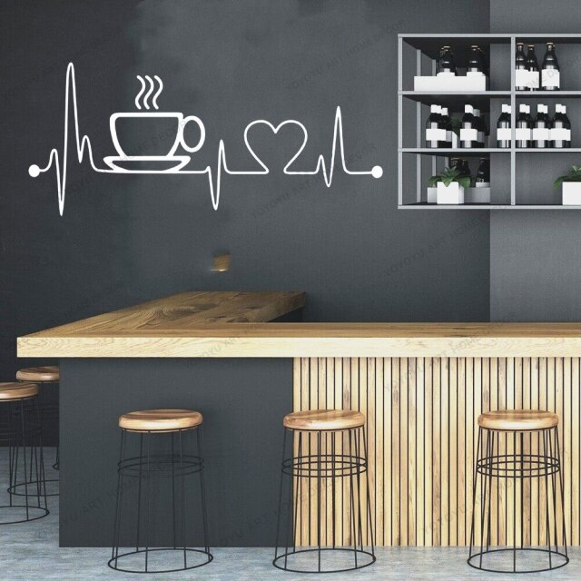 Coffee Dining Shop Wall Stickers Vinyl Wall Decals Kitchen