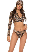 Load image into Gallery viewer, Sexy Bikini Push Up 3 Piece Swimsuit Women Fashion Long Sleeve Bikinis 2021 Mujer Plus Size Bikini Swimsuit Купальник 5xl 비키니
