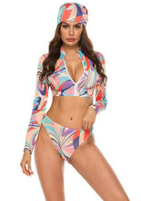Load image into Gallery viewer, Sexy Bikini Push Up 3 Piece Swimsuit Women Fashion Long Sleeve Bikinis 2021 Mujer Plus Size Bikini Swimsuit Купальник 5xl 비키니
