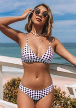 Load image into Gallery viewer, SEASELFIE Sexy Blue and White Stripe Triangle Bikini Sets Women Low-waist Swimsuit Two Pieces 2021 Beach Bathing Suits Swimwear
