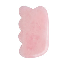 Load image into Gallery viewer, Rose Quartz Jade Guasha Board Natural Stone
