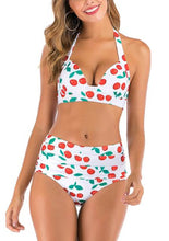 Load image into Gallery viewer, Mossha High waist bikini set Halter bathing suit woman swimsuit female Plus size bikini 2021 3XL Floral print swimwear women new

