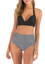 Load image into Gallery viewer, Mossha High waist bikini set Halter bathing suit woman swimsuit female Plus size bikini 2021 3XL Floral print swimwear women new
