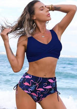 Load image into Gallery viewer, Solid Sexy Bikini Summer Swimsuit Women 2 Pieces High Waist Bikini
