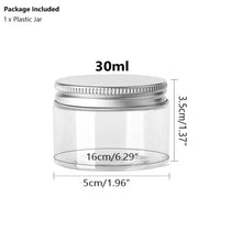 Load image into Gallery viewer, Empty Plastic Clear Cosmetic Jars Makeup Container Clear Jar
