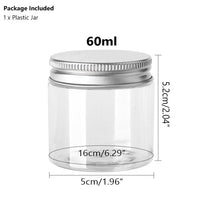 Load image into Gallery viewer, Empty Plastic Clear Cosmetic Jars Makeup Container Clear Jar
