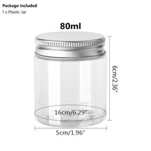 Load image into Gallery viewer, Empty Plastic Clear Cosmetic Jars Makeup Container Clear Jar
