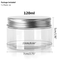 Load image into Gallery viewer, Empty Plastic Clear Cosmetic Jars Makeup Container Clear Jar
