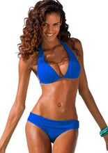 Load image into Gallery viewer, New Two Piece Swimsuit Women High Waist Black Pink Bikinis Set
