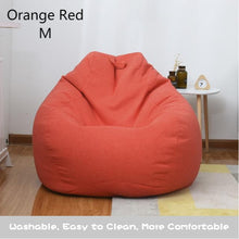 Load image into Gallery viewer, Indoor Leisure Lazy Cotton Bean Bag Cover Bean Bag
