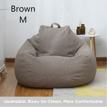 Load image into Gallery viewer, Indoor Leisure Lazy Cotton Bean Bag Cover Bean Bag
