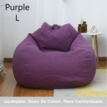 Load image into Gallery viewer, Indoor Leisure Lazy Cotton Bean Bag Cover Bean Bag
