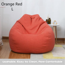 Load image into Gallery viewer, Indoor Leisure Lazy Cotton Bean Bag Cover Bean Bag
