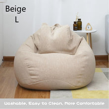 Load image into Gallery viewer, Indoor Leisure Lazy Cotton Bean Bag Cover Bean Bag
