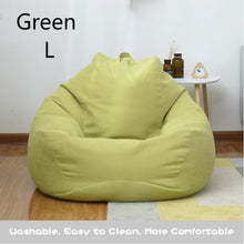 Load image into Gallery viewer, Indoor Leisure Lazy Cotton Bean Bag Cover Bean Bag
