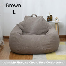 Load image into Gallery viewer, Indoor Leisure Lazy Cotton Bean Bag Cover Bean Bag
