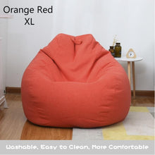 Load image into Gallery viewer, Indoor Leisure Lazy Cotton Bean Bag Cover Bean Bag
