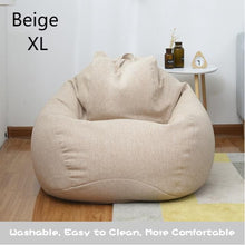 Load image into Gallery viewer, Indoor Leisure Lazy Cotton Bean Bag Cover Bean Bag
