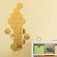 Load image into Gallery viewer, Multi-piece Package Hexagonal Honeycomb Mirror Acrylic
