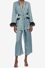 Load image into Gallery viewer, Women&#39;s Suits 2021 Autumn LOOSE Blue Printed Kimono Jacket
