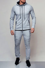 Laden Sie das Bild in den Galerie-Viewer.2 pieces Autumn Running tracksuit men Sweatshirt
