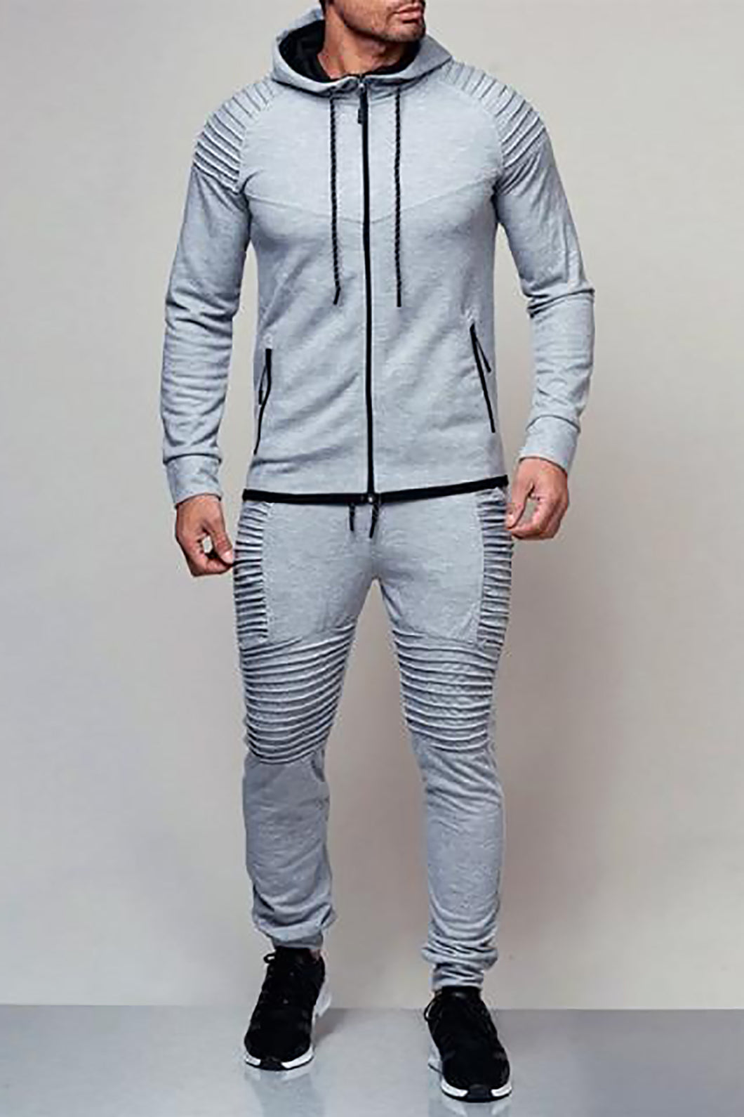 2 pieces Autumn Running tracksuit men Sweatshirt